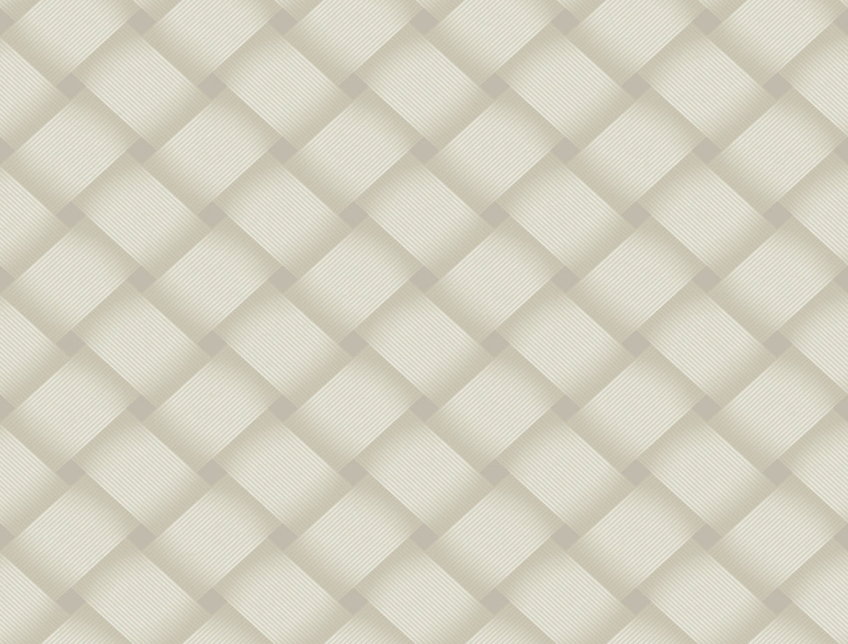 York EV3967 Bayside Basket Weave Neutral Wallpaper