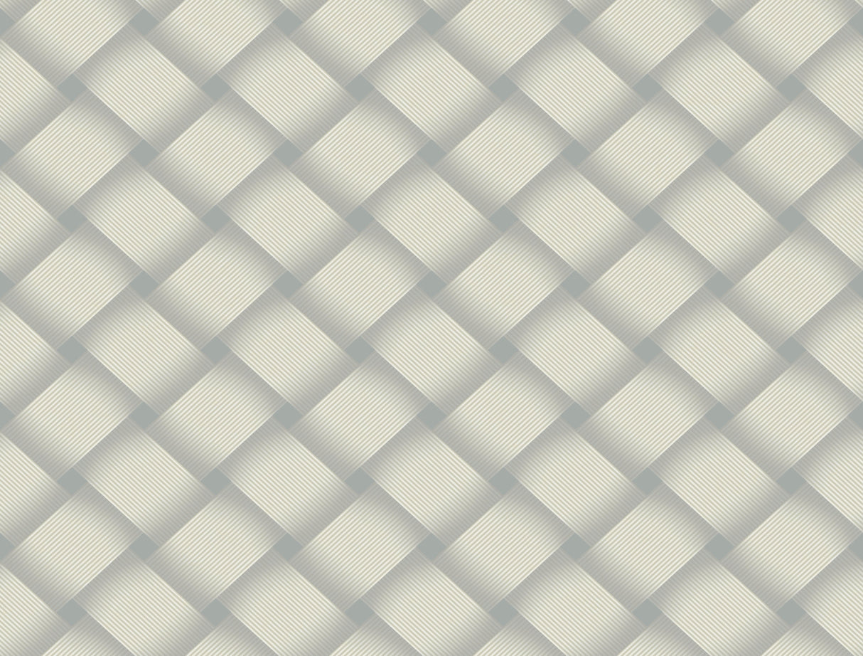 York EV3968 Bayside Basket Weave Smokey Blue Wallpaper