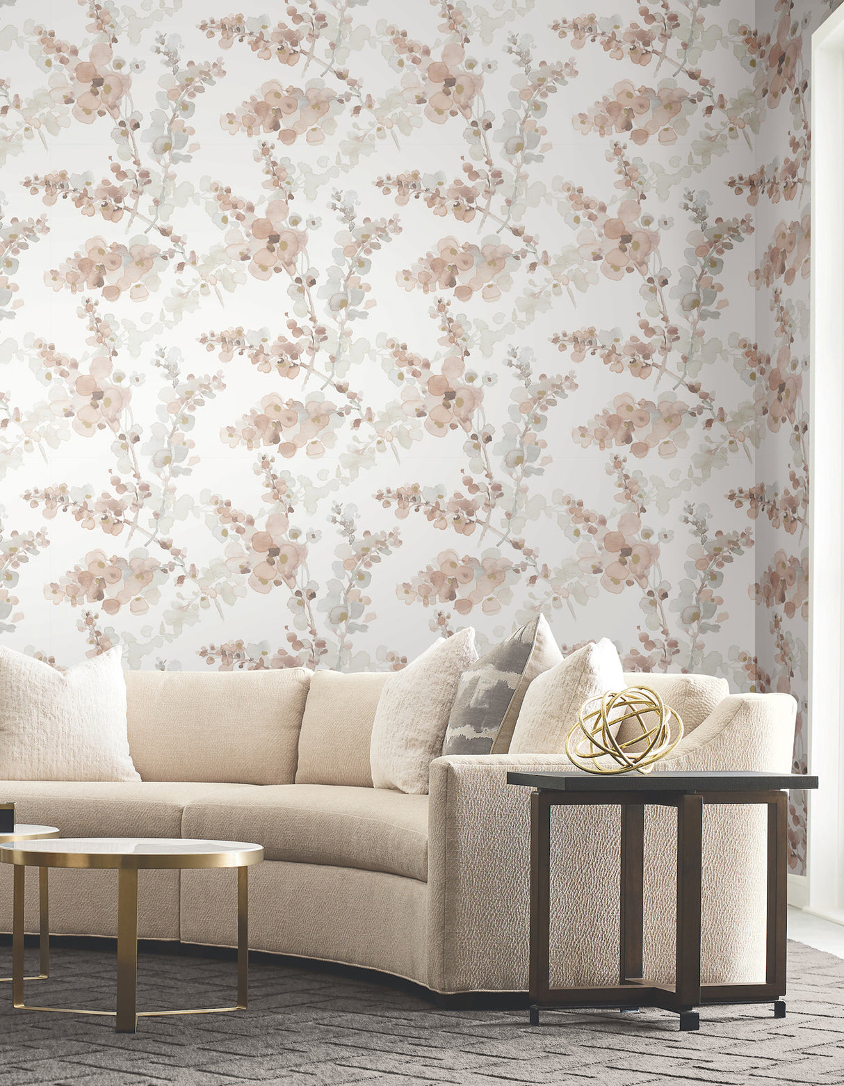 York EV3975 Blossom Fling Clay Wallpaper