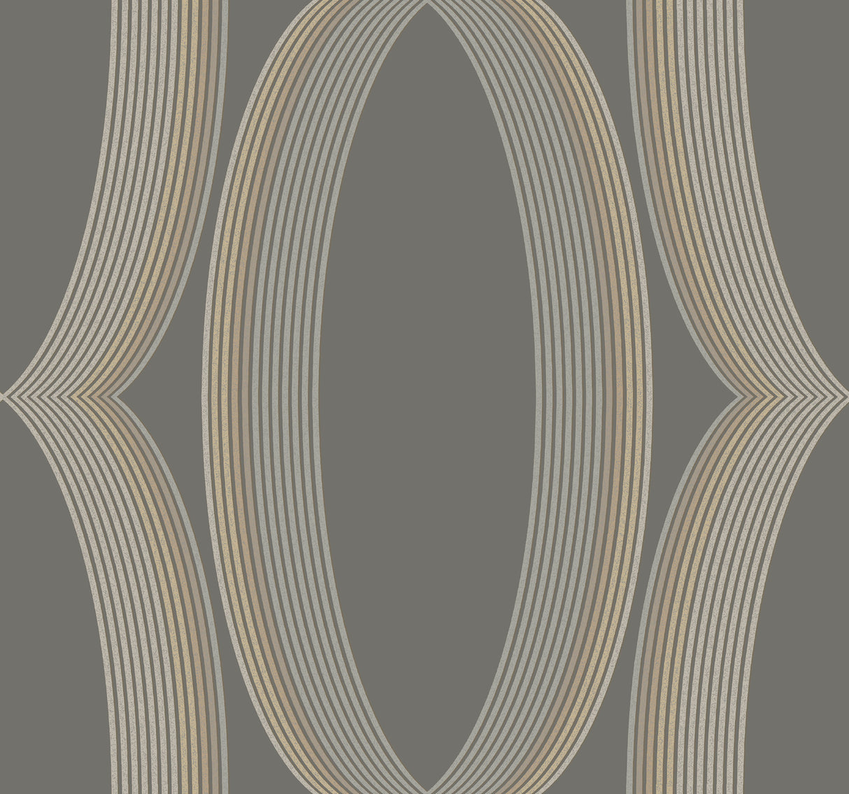York EV3986 Progression Ogee Charcoal Wallpaper