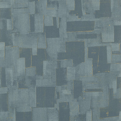 THREADS EW15018.615.0 CUBIST TEAL Wallpaper - Eade's Wallpaper