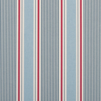 CLARKE AND CLARKE F0408/01.CAC.0 SAIL STRIPE MARINE Fabric - Eade's Wallpaper
