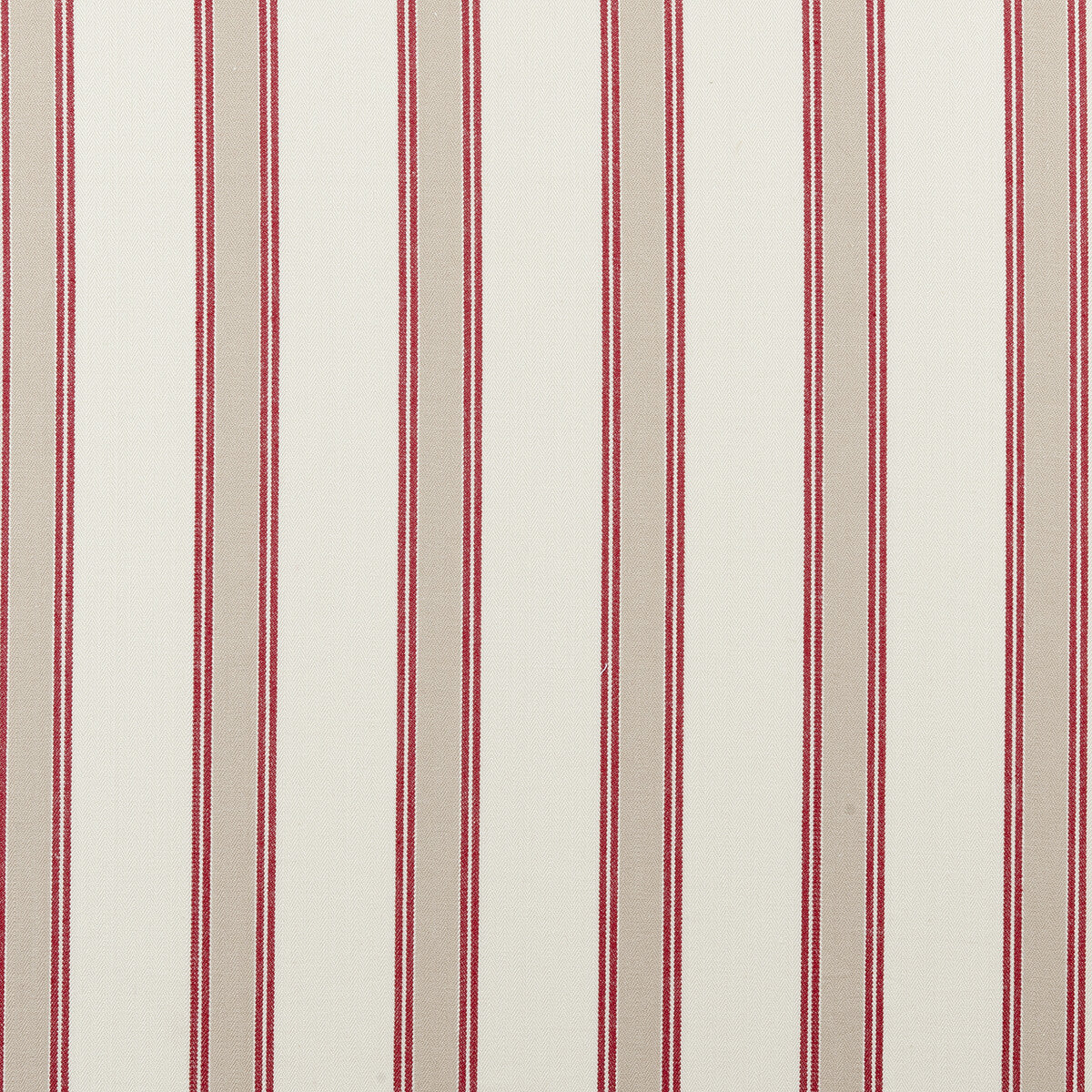 CLARKE AND CLARKE F0419/04.CAC.0 OXFORD RED Fabric - Eade's Wallpaper