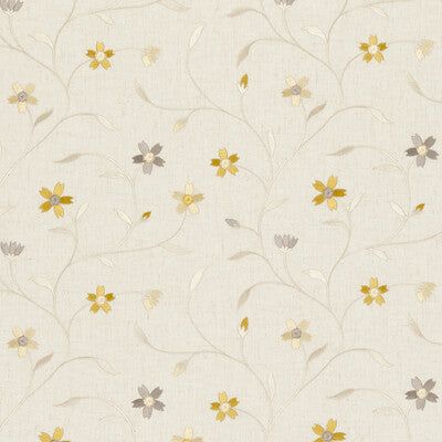 CLARKE AND CLARKE F0599/01.CAC.0 MELLOR CITRUS Fabric - Eade's Wallpaper