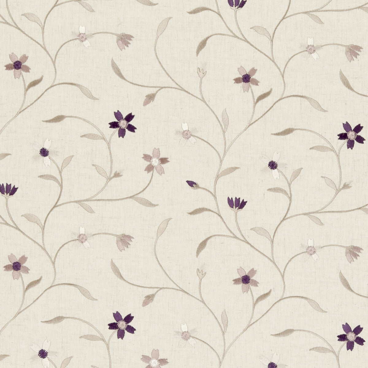CLARKE AND CLARKE F0599/02.CAC.0 MELLOR HEATHER Fabric - Eade's Wallpaper