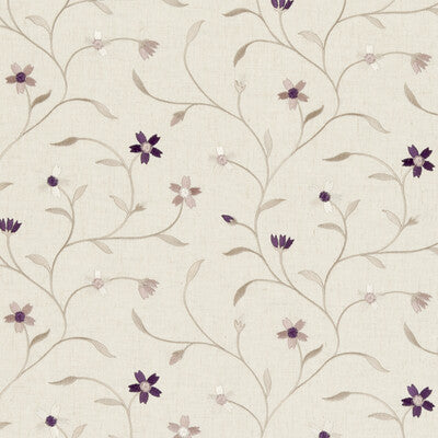 CLARKE AND CLARKE F0599/02.CAC.0 MELLOR HEATHER Fabric - Eade's Wallpaper