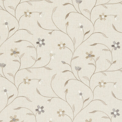 CLARKE AND CLARKE F0599/04.CAC.0 MELLOR NATURAL Fabric - Eade's Wallpaper