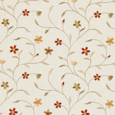 CLARKE AND CLARKE F0599/06.CAC.0 MELLOR SPICE Fabric - Eade's Wallpaper