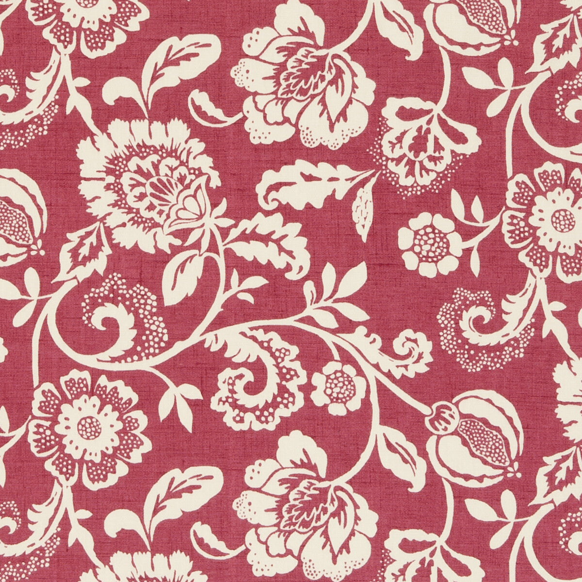 CLARKE AND CLARKE F0621/04.CAC.0 ELIZA RASPBERRY Fabric - Eade's Wallpaper
