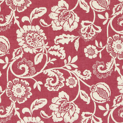 CLARKE AND CLARKE F0621/04.CAC.0 ELIZA RASPBERRY Fabric - Eade's Wallpaper