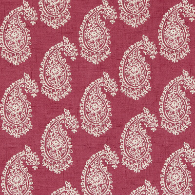 CLARKE AND CLARKE F0623/04.CAC.0 HARRIET RASPBERRY Fabric - Eade's Wallpaper