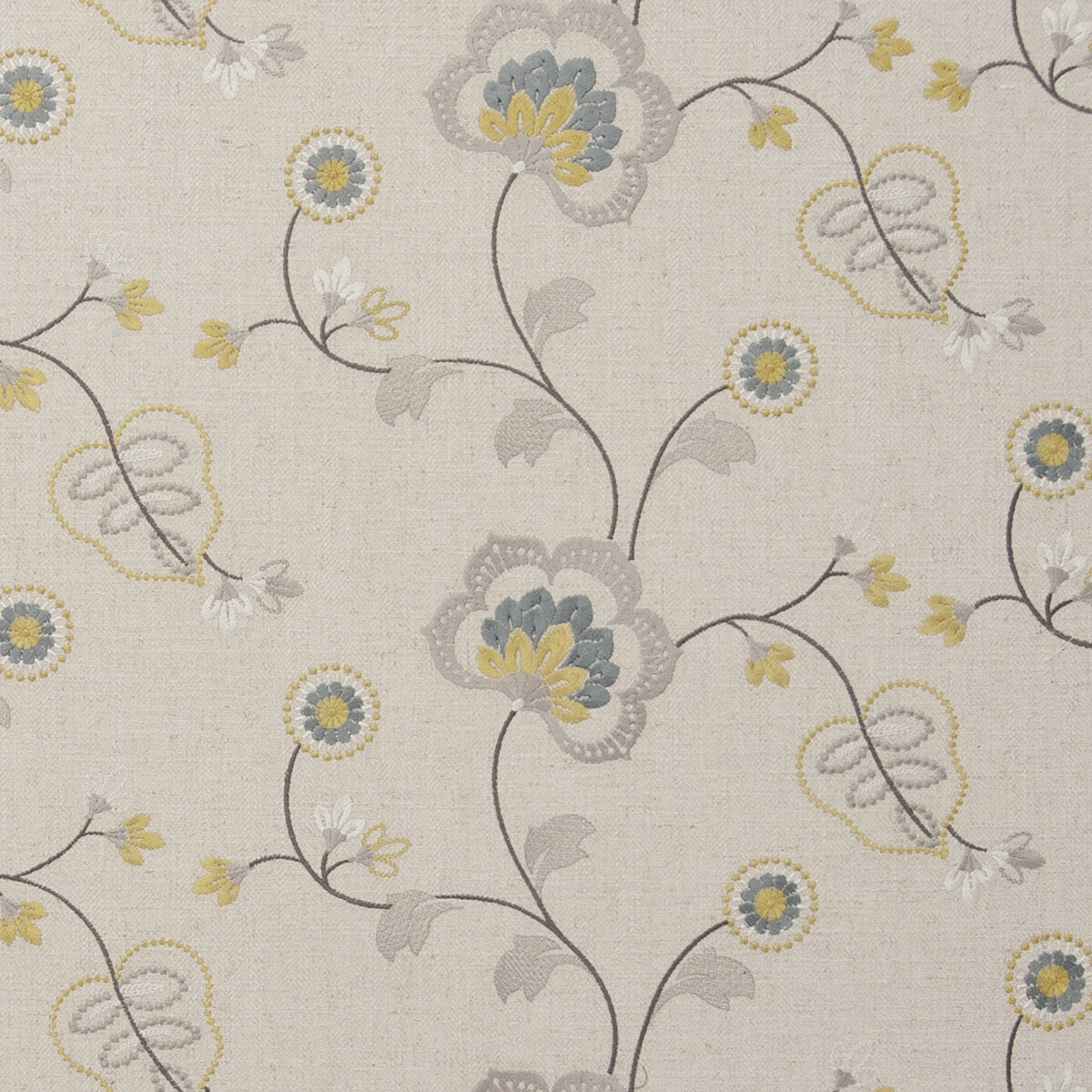 CLARKE AND CLARKE F0735/01.CAC.0 CHATSWORTH ACACIA Fabric - Eade's Wallpaper