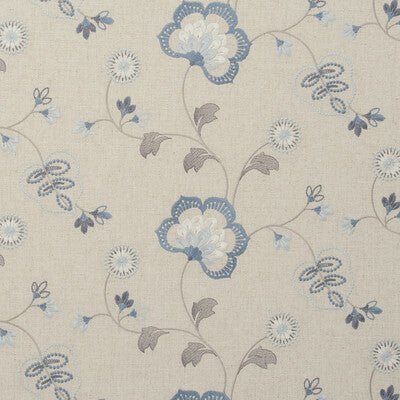 CLARKE AND CLARKE F0735/02.CAC.0 CHATSWORTH CHAMBRAY Fabric - Eade's Wallpaper