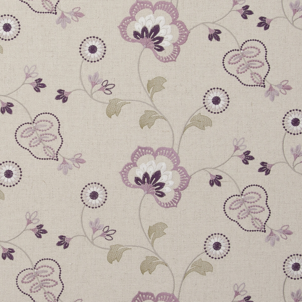 CLARKE AND CLARKE F0735/05.CAC.0 CHATSWORTH ORCHID Fabric - Eade's Wallpaper