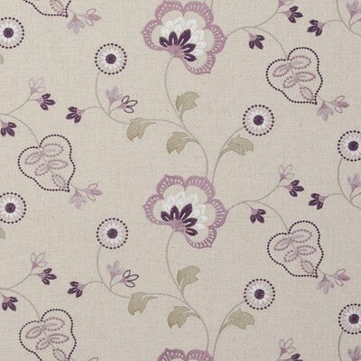 CLARKE AND CLARKE F0735/05.CAC.0 CHATSWORTH ORCHID Fabric - Eade's Wallpaper