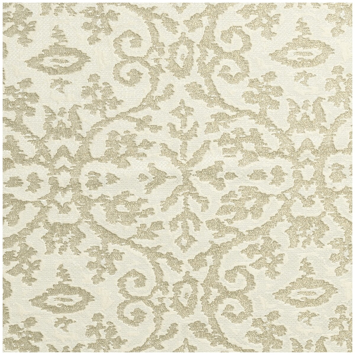 CLARKE AND CLARKE F0868/04.CAC.0 IMPERIALE IVORY Fabric - Eade's Wallpaper