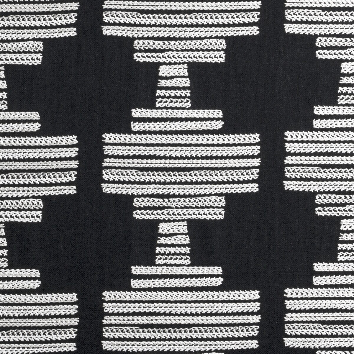 CLARKE AND CLARKE F0882/01.CAC.0 BW1010 BLACK/WHITE Fabric - Eade's Wallpaper