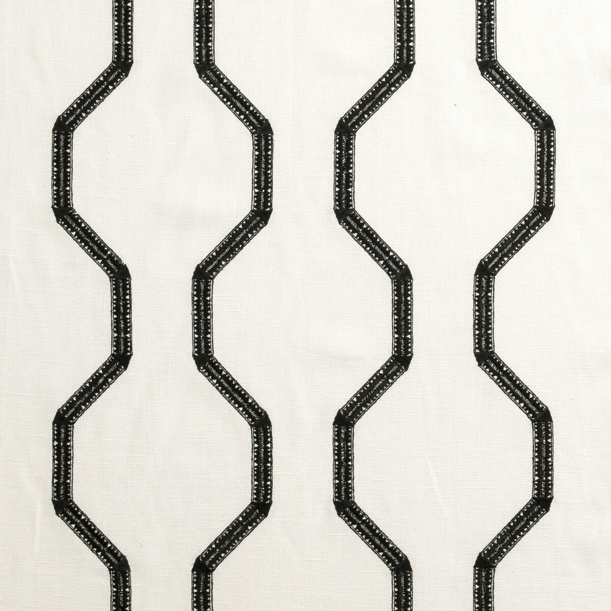 CLARKE AND CLARKE F0884/01.CAC.0 BW1012 BLACK/WHITE Fabric - Eade's Wallpaper