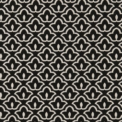 CLARKE AND CLARKE F0887/01.CAC.0 BW1014 BLACK/WHITE Fabric - Eade's Wallpaper