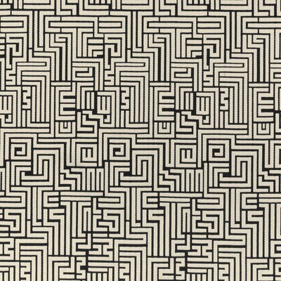 CLARKE AND CLARKE F0889/01.CAC.0 BW1016 BLACK/WHITE Fabric - Eade's Wallpaper