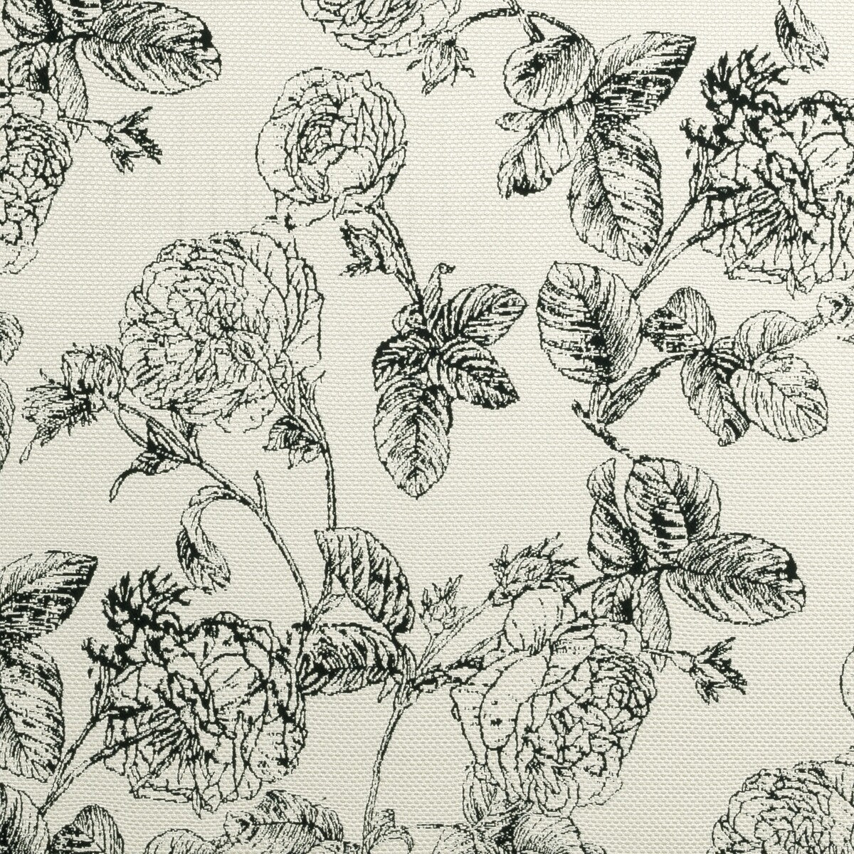 CLARKE AND CLARKE F0908/01.CAC.0 BW1035 BLACK/WHITE Fabric - Eade's Wallpaper