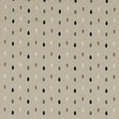 CLARKE AND CLARKE F0936/01.CAC.0 HEALEY CHARCOAL Fabric - Eade's Wallpaper