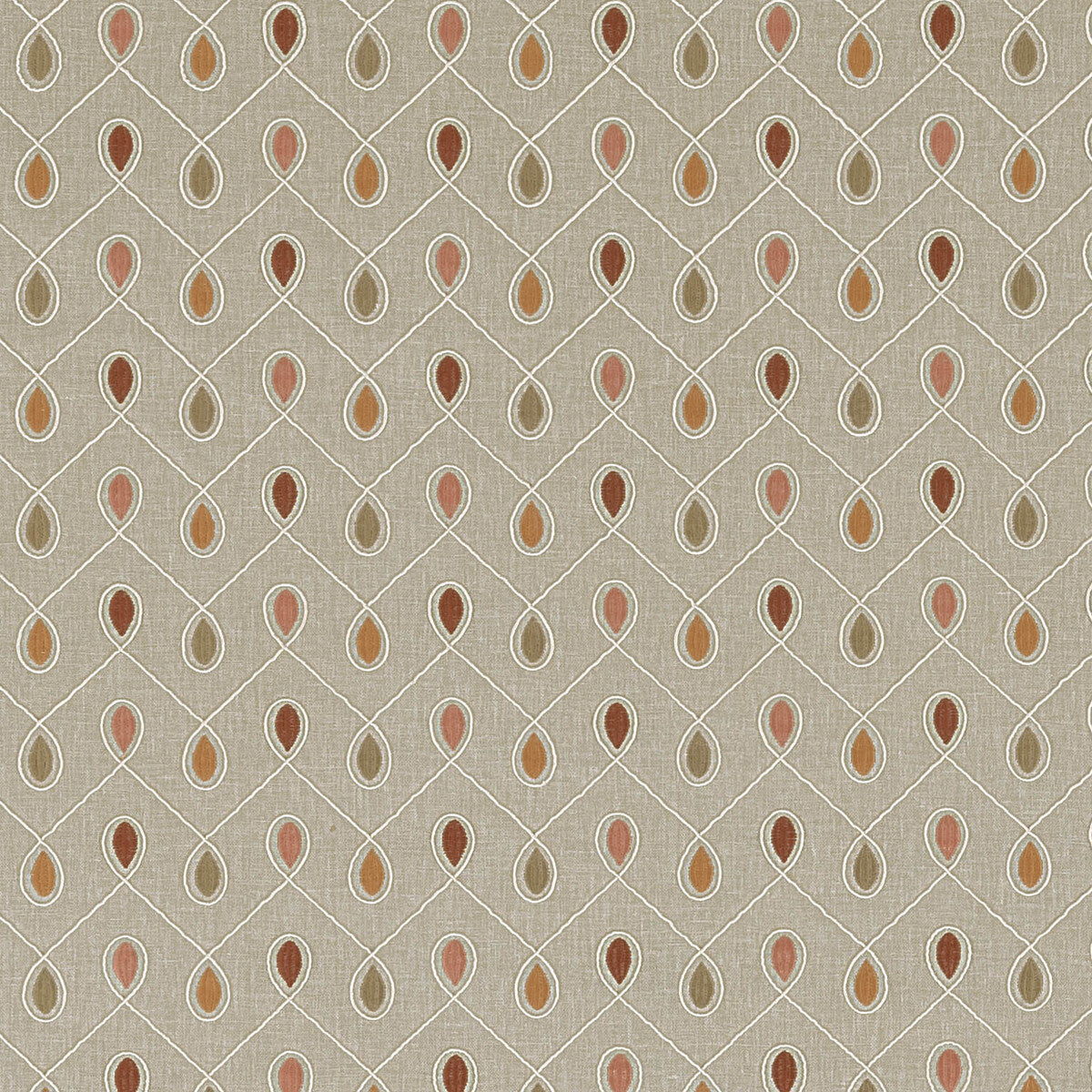 CLARKE AND CLARKE F0936/05.CAC.0 HEALEY SPICE Fabric - Eade's Wallpaper