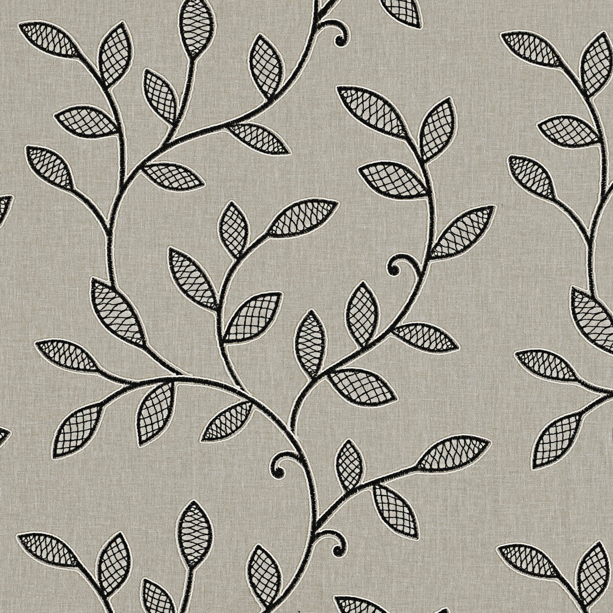 CLARKE AND CLARKE F0937/03.CAC.0 HETTON CHARCOAL Fabric - Eade's Wallpaper