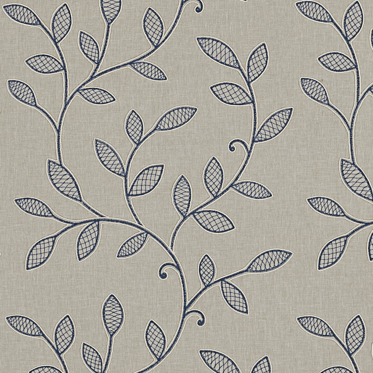CLARKE AND CLARKE F0937/04.CAC.0 HETTON DENIM Fabric - Eade's Wallpaper