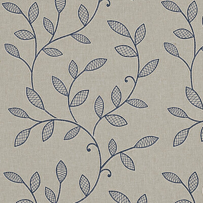 CLARKE AND CLARKE F0937/04.CAC.0 HETTON DENIM Fabric - Eade's Wallpaper