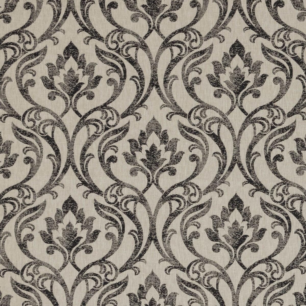 CLARKE AND CLARKE F0938/01.CAC.0 LEYBURN CHARCOAL Fabric - Eade's Wallpaper