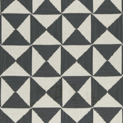 CLARKE AND CLARKE F0952/01.CAC.0 ADISA CHARCOAL Fabric - Eade's Wallpaper
