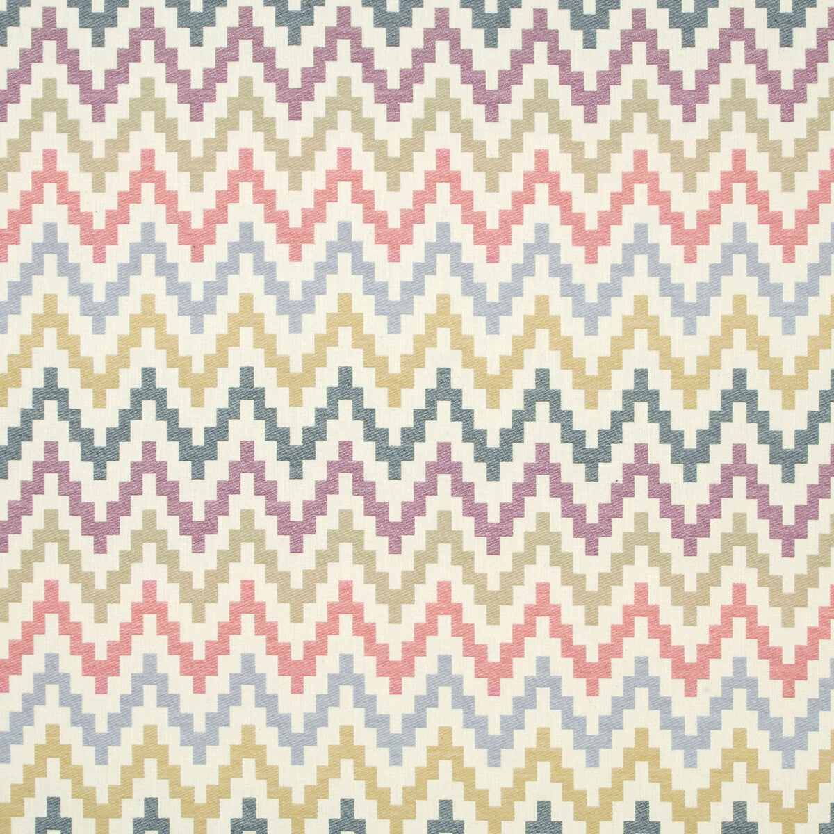 CLARKE AND CLARKE F0996/03.CAC.0 KLAUDIA INDIGO/CRANBERRY Fabric - Eade's Wallpaper