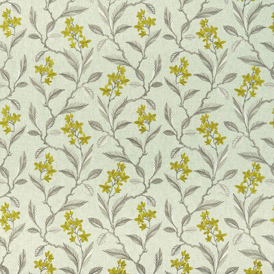 CLARKE AND CLARKE F1008/01.CAC.0 MELROSE CHARTREUSE Fabric - Eade's Wallpaper