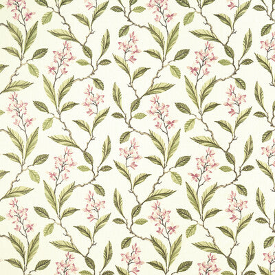CLARKE AND CLARKE F1008/05.CAC.0 MELROSE PINK/APPLE Fabric - Eade's Wallpaper