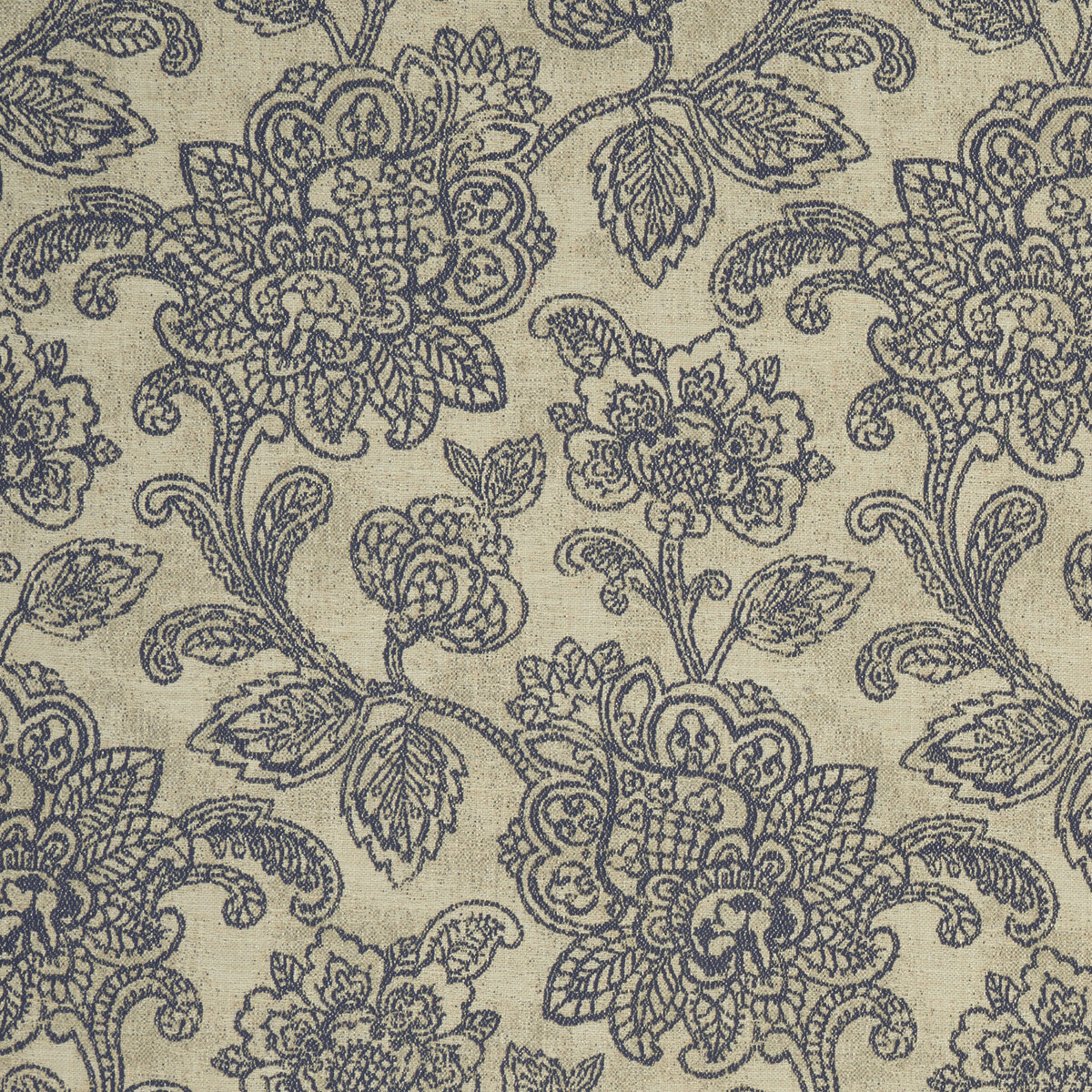 CLARKE AND CLARKE F1044/05.CAC.0 CRANBROOK MIDNIGHT Fabric - Eade's Wallpaper