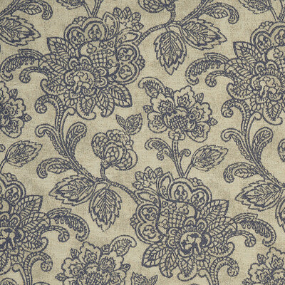 CLARKE AND CLARKE F1044/05.CAC.0 CRANBROOK MIDNIGHT Fabric - Eade's Wallpaper