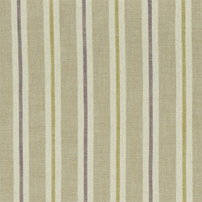 CLARKE AND CLARKE F1046/03.CAC.0 SACKVILLE STRIPE HEATHER/LINEN Fabric - Eade's Wallpaper