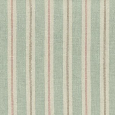 CLARKE AND CLARKE F1046/05.CAC.0 SACKVILLE STRIPE MINERAL/BLUSH Fabric - Eade's Wallpaper