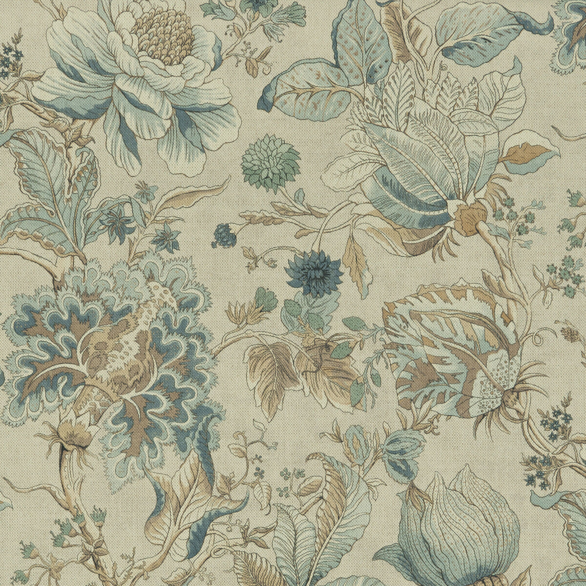 CLARKE AND CLARKE F1048/03.CAC.0 SISSINGHURST EAU DE NIL Fabric - Eade's Wallpaper