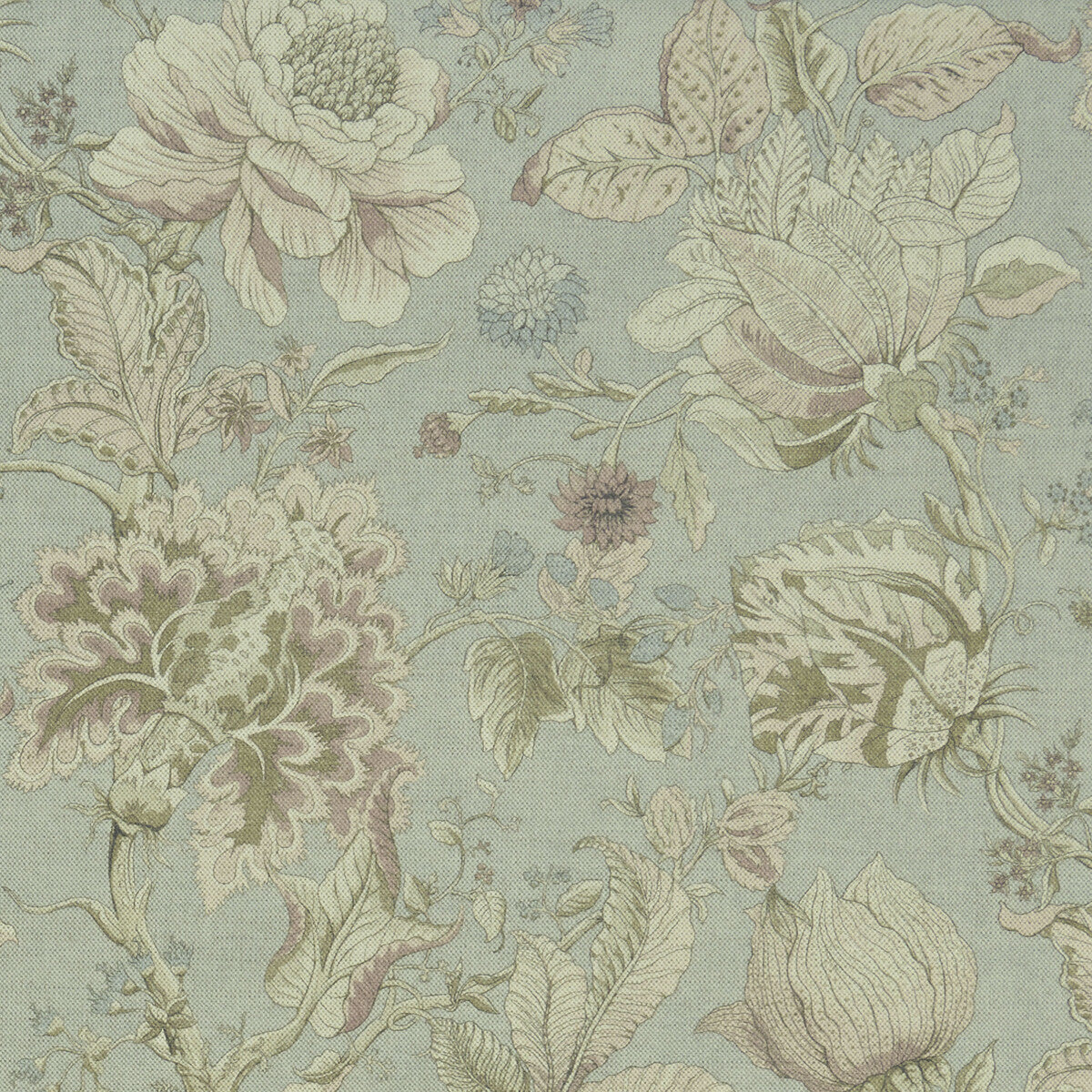 CLARKE AND CLARKE F1048/06.CAC.0 SISSINGHURST MINERAL/BLUSH Fabric - Eade's Wallpaper