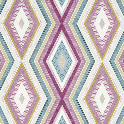 CLARKE AND CLARKE F1067/02.CAC.0 TERRAZZO DAMSON Fabric - Eade's Wallpaper