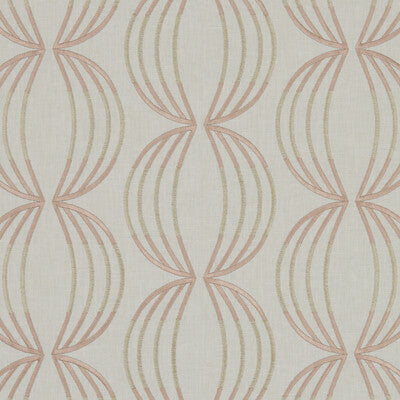 CLARKE AND CLARKE F1070/06.CAC.0 CARRAWAY ROSE GOLD Fabric - Eade's Wallpaper