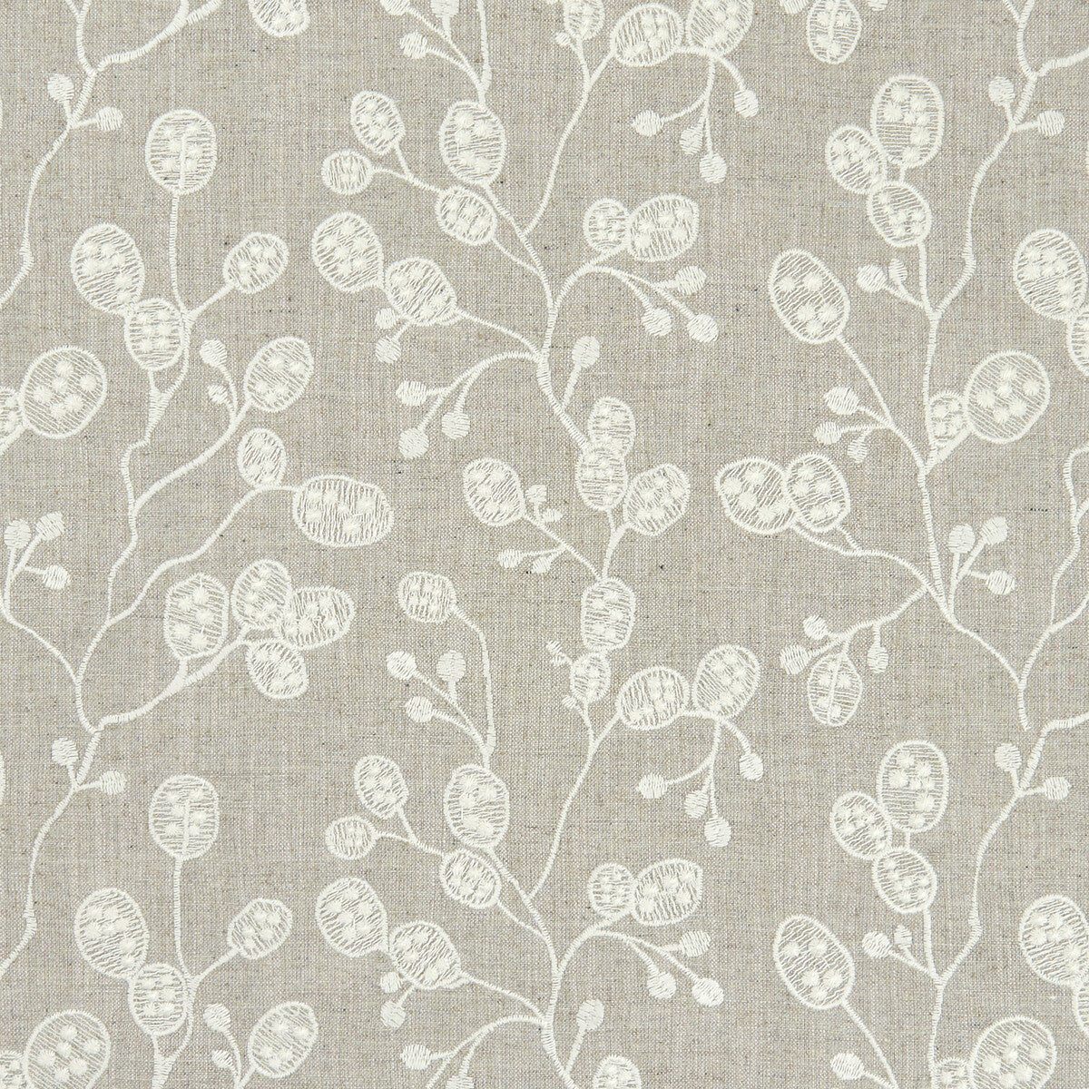 CLARKE AND CLARKE F1090/02.CAC.0 HONESTY LINEN Fabric - Eade's Wallpaper