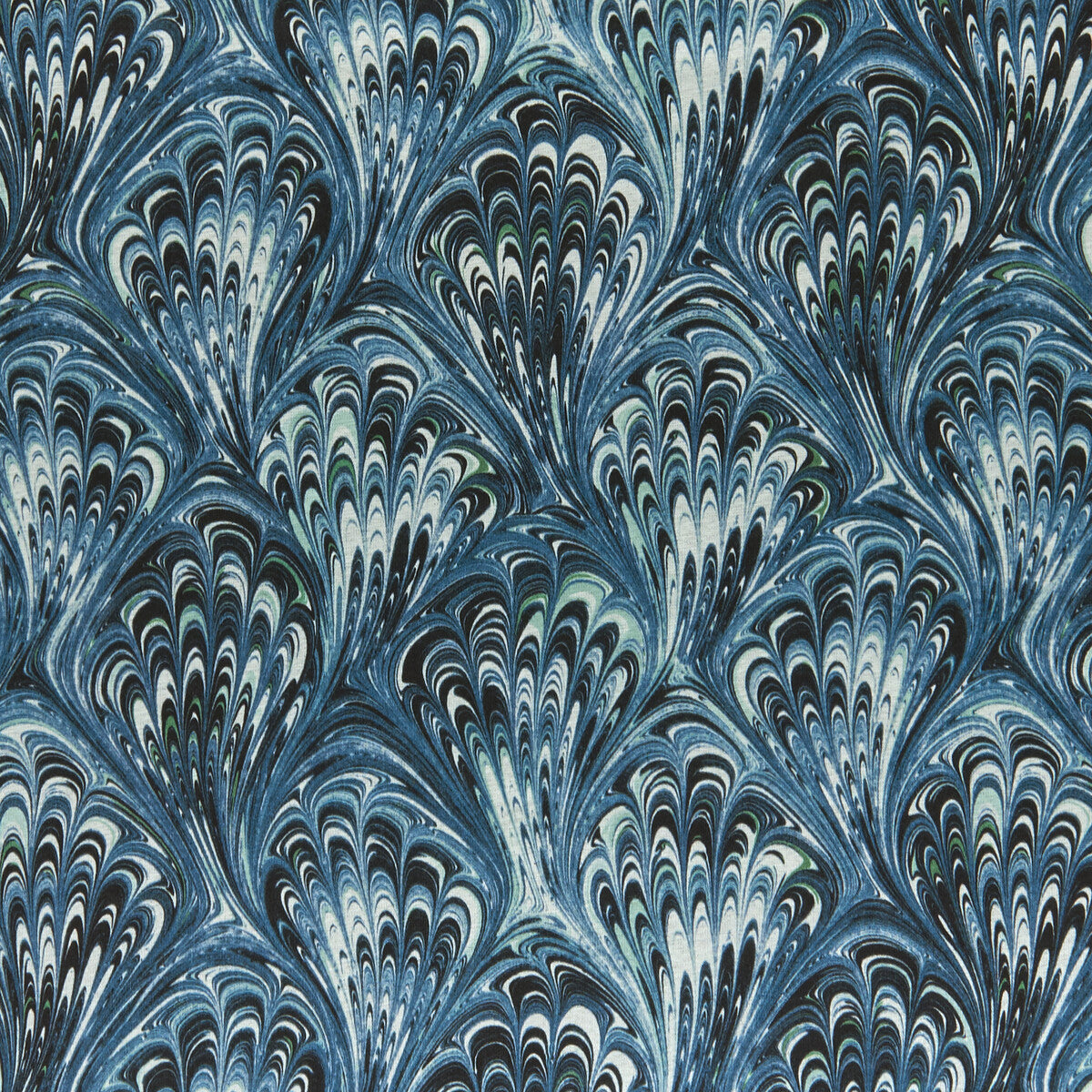 CLARKE AND CLARKE F1094/04.CAC.0 PAVONE TEAL Fabric - Eade's Wallpaper