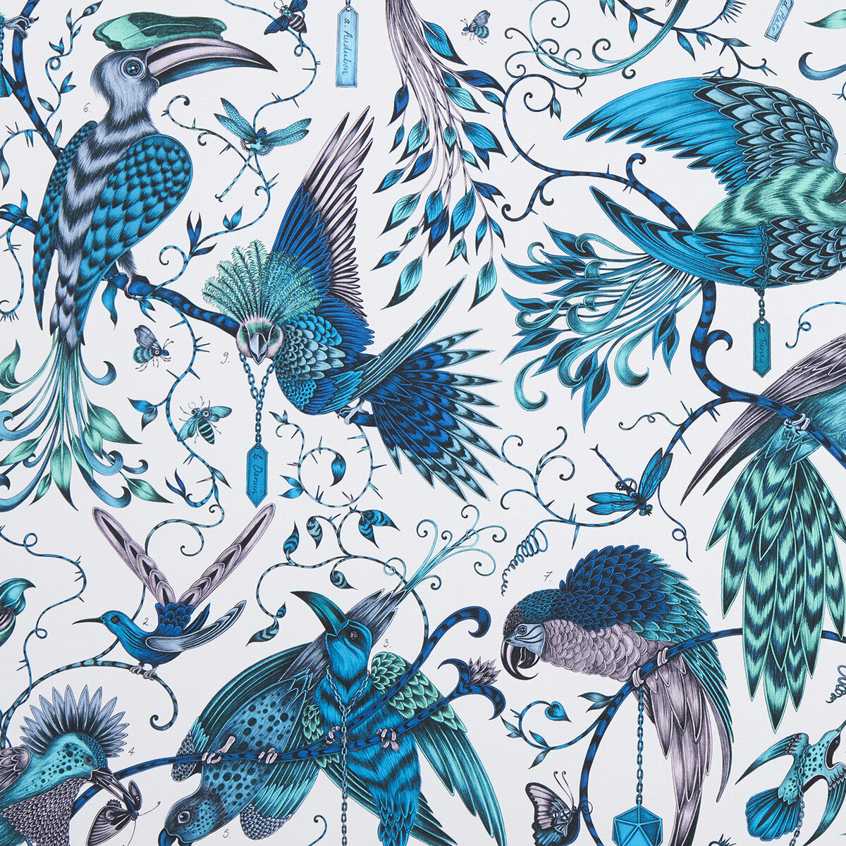 CLARKE AND CLARKE F1108/03.CAC.0 AUDUBON JUNGLE Fabric - Eade's Wallpaper