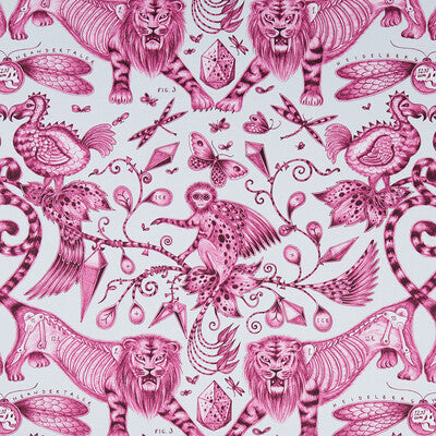 CLARKE AND CLARKE F1109/03.CAC.0 EXTINCT MAGENTA Fabric - Eade's Wallpaper