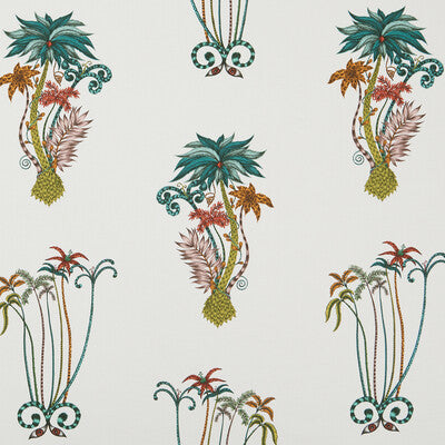 CLARKE AND CLARKE F1110/02.CAC.0 JUNGLE PALMS JUNGLE Fabric - Eade's Wallpaper