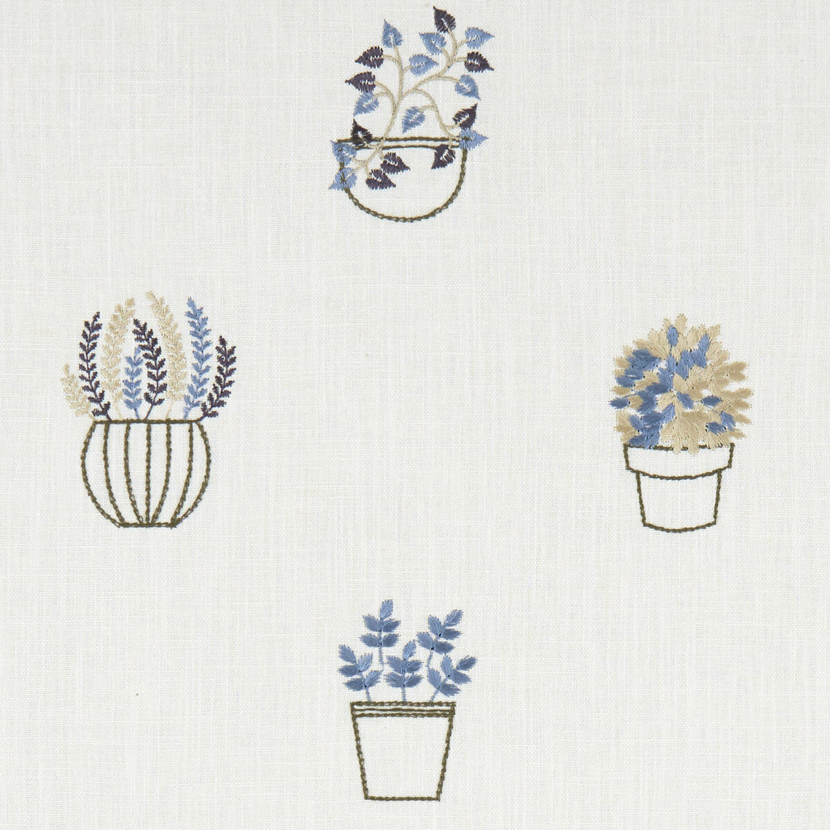 CLARKE AND CLARKE F1123/03.CAC.0 HIDCOTE DENIM Fabric - Eade's Wallpaper
