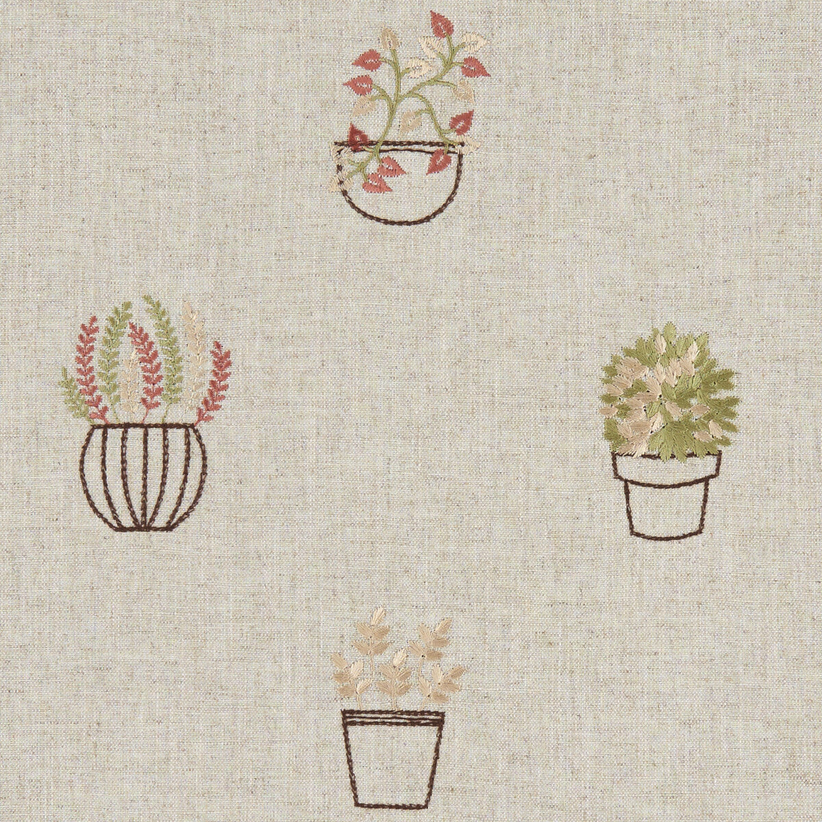 CLARKE AND CLARKE F1123/06.CAC.0 HIDCOTE SPICE Fabric - Eade's Wallpaper